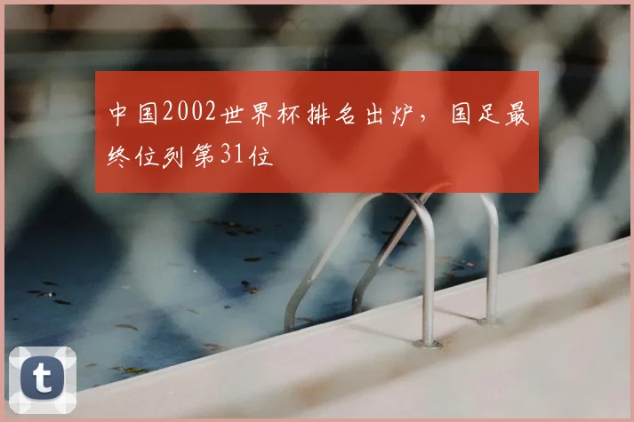 中国2002世界杯排名出炉，国足最终位列第31位